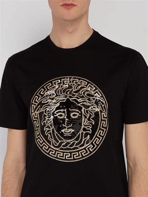 versace collection black and white t shirt|versace graphic tees.